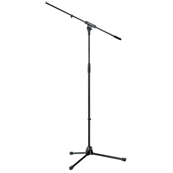 Microphone stand with tripod base and boom arm for hire