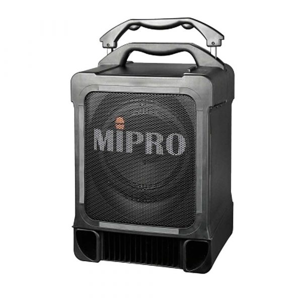 Mipro MA707 battery and mains powered portable PA system for rent - front view