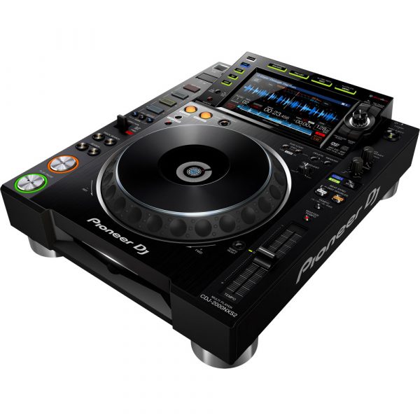 Pioneer CDJ2000 NXS2 Flagship CD/Media Player/Controller for rent - angled view