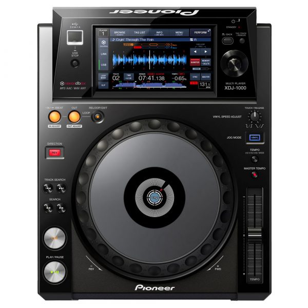 Pioneer XDJ1000 USB and Rekordbox Controller - top view